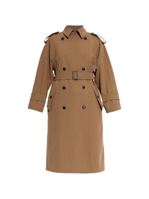 Max Mara buttoned belted trench coat