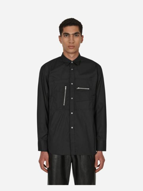 Comme des Garçons SHIRT Poplin Zip Shirt Black