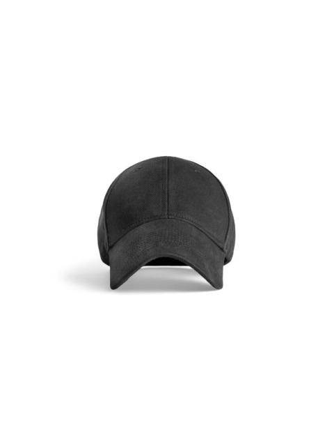 BALENCIAGA Stencil Type Cap in Black/grey