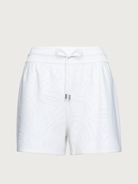FERRAGAMO PERFORATED SHORTS