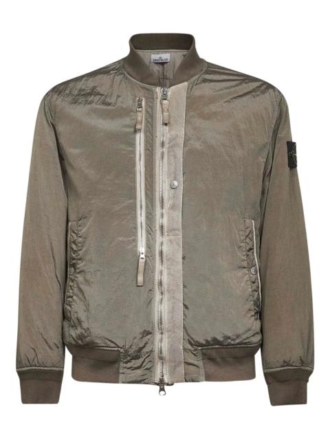 Stone Island Stone Island Ribbed-trims Zip-up Bomber Jacket