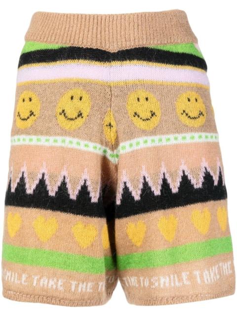 Joshua Sanders Landscape knitted shorts