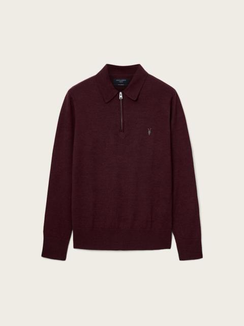 ALLSAINTS ALBANY MERINO RAMSKULL POLO