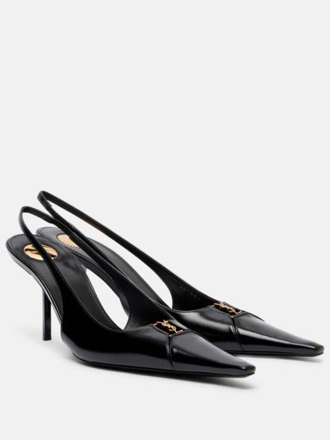 SAINT LAURENT Babylone Breteuil 75 slingback pumps