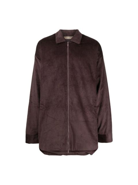ESSENTIALS Fear of God Essentials Corduroy Shirt Jacket 'Purple Red' 202BT224125F