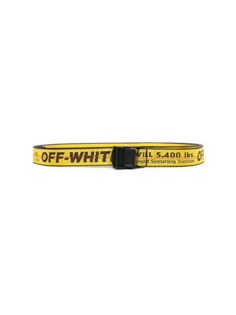 Off-White logo-embroidered tape belt
