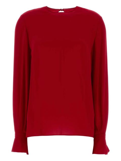 Valentino ruffled georgette blouse