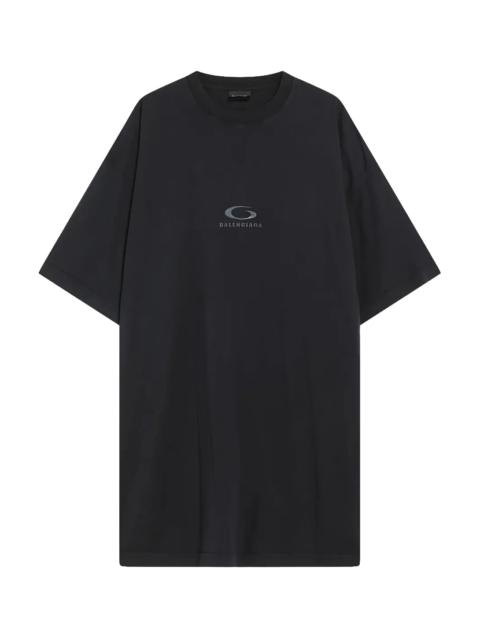 BALENCIAGA Oversized T-Shirt "Washed Black" 850345 TVVK2 1041