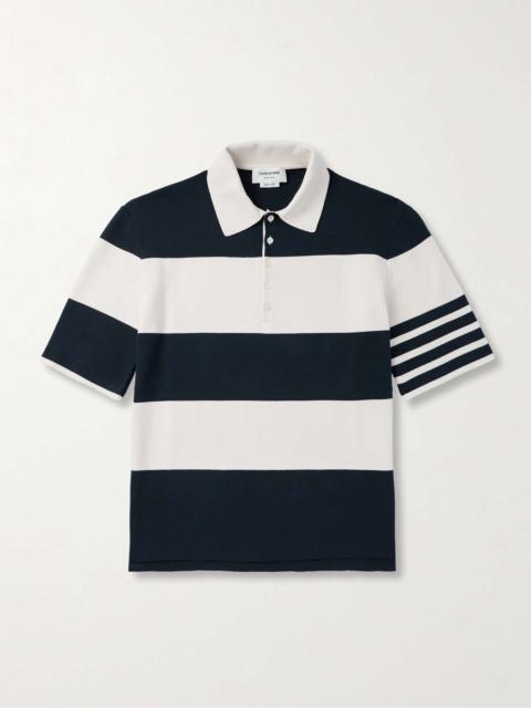 Thom Browne Striped Cotton Polo Shirt