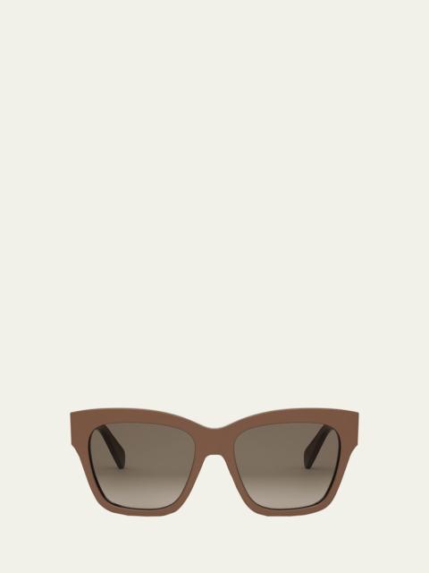 CELINE Triomphe Acetate Square Sunglasses