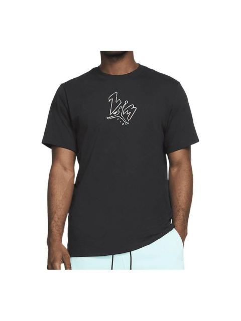 Jordan Men's Air Jordan Athleisure Casual Sports Running Training Short Sleeve Black T-Shirt DC4829-010