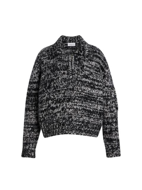 BRANDON MAXWELL The Posie Cashmere-Blend Sweater grey