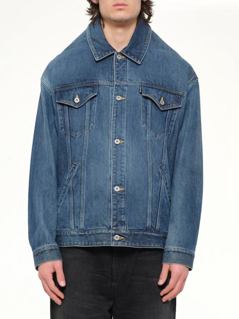 doublet Head Drop Denim Jacket in Indigo