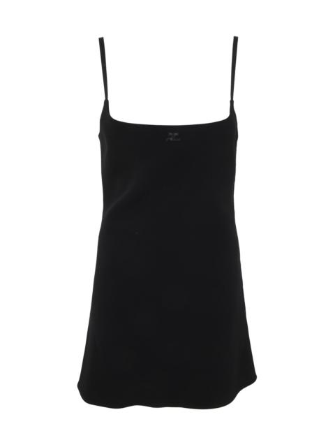 courrèges A-LINE CREPE DRESS