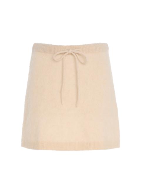 The Garment Roma Mohair-Blend Mini Skirt ivory