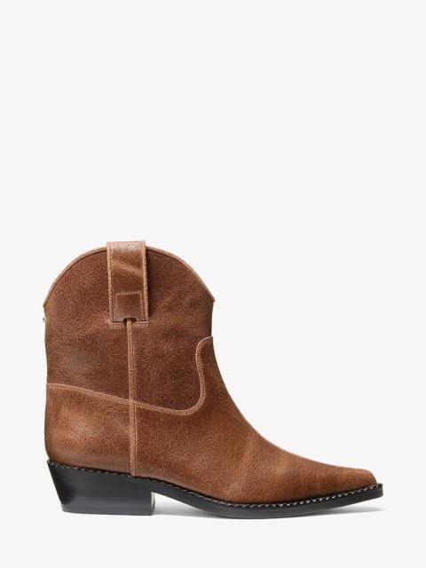 MICHAEL KORS Noemie Distressed Leather Boot