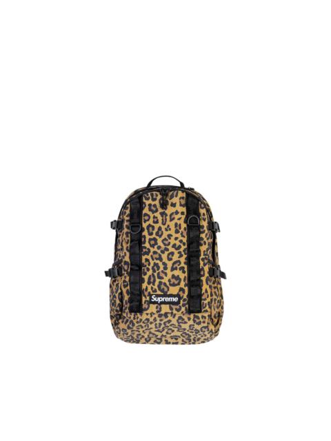 Supreme leopard print backpack