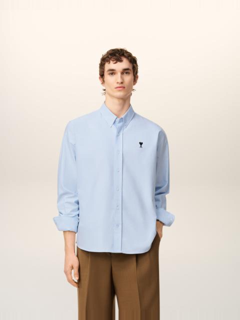 AMI Paris BLUE COTTON BUTTON DOWN  AMI DE COEUR  SHIRT