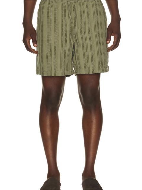 Marine Layer 6" Saturday Dobby Stripe Short