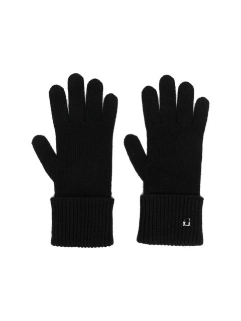 DSQUARED2 logo-charm knitted gloves