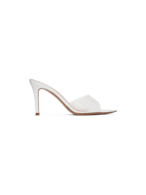 Gianvito Rossi White Elle 85 Mules