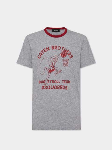 DSQUARED2 GRAY COTTON T-SHIRT | lungolivigno | REVERSIBLE