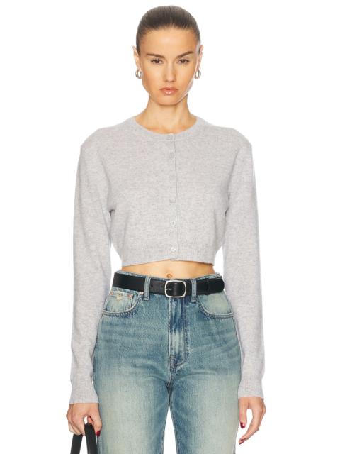 Enza Costa Cashmere Fitted Cardigan