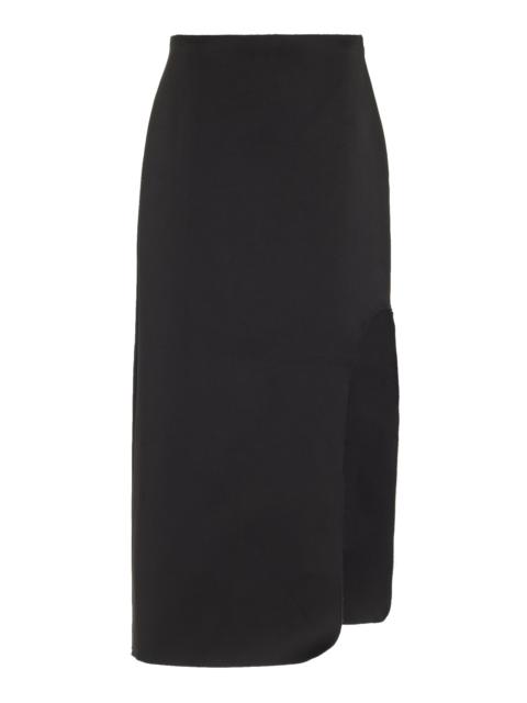 BY MALENE BIRGER Wick Slit-Detailed Midi Skirt black