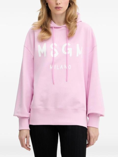 MSGM logo-detail hoodie