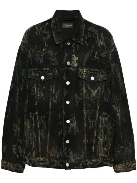 BALENCIAGA distressed-effect denim jacket