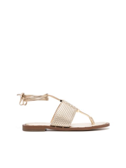 MICHAEL KORS interwoven ankle-tie sandals