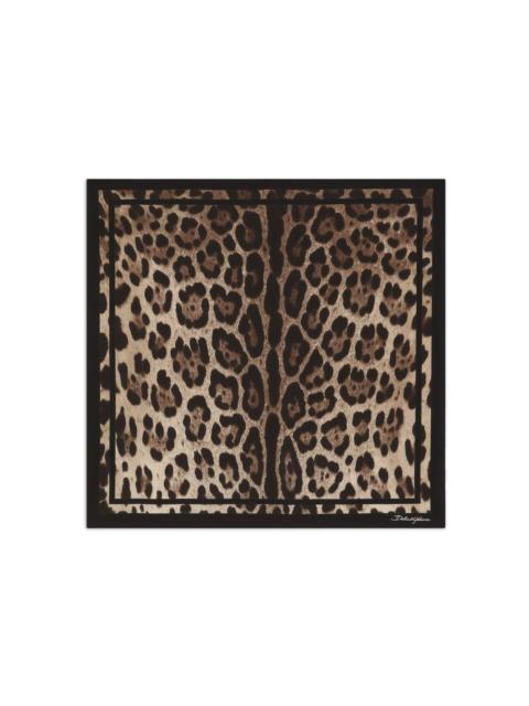 Dolce & Gabbana leopard-print scarf