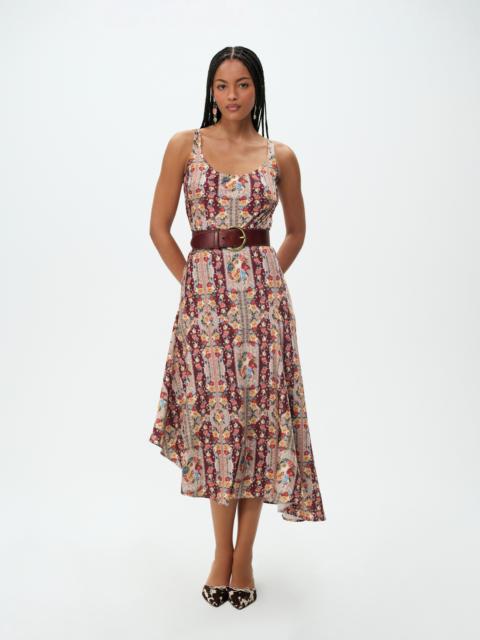 For Love & Lemons Maple Rose Midi Dress