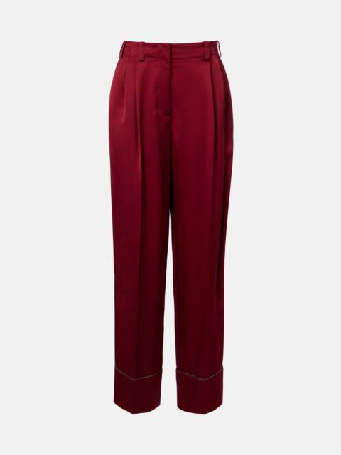 Givenchy Silk satin wide-leg pants