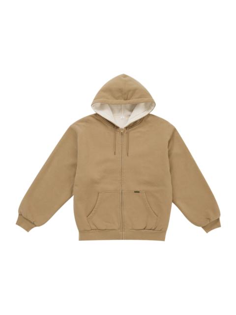 Supreme Supreme Reversible Work Zip Up Hooded Sweatshirt Brown