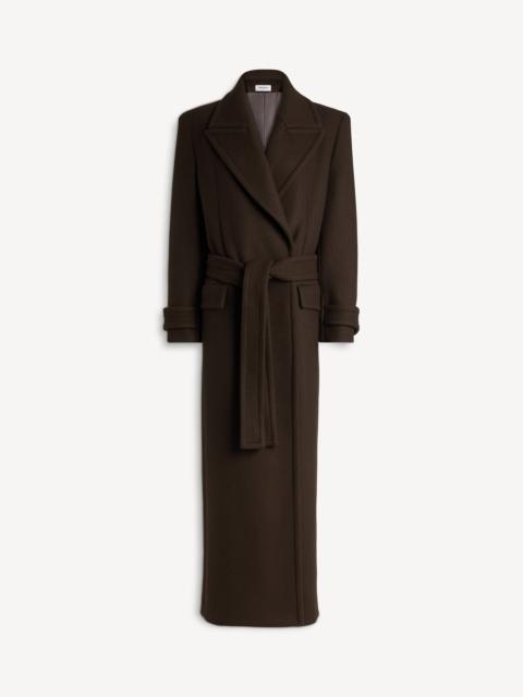 Balmain Belted wool cloth coat