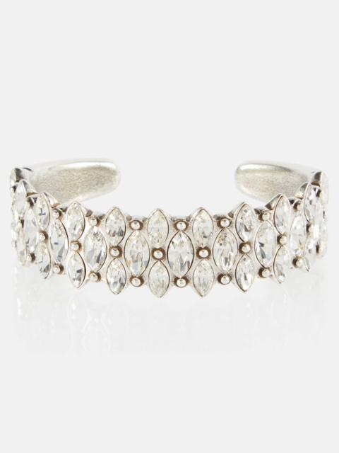 Celenia crystal-embellished cuff bracelet