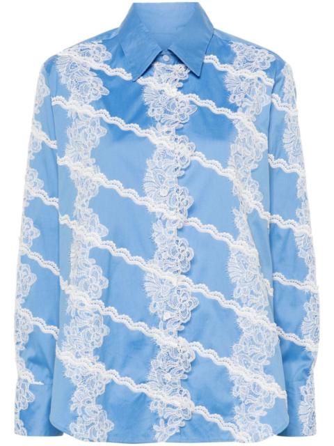 VIKTOR & ROLF lace-detail poplin shirt