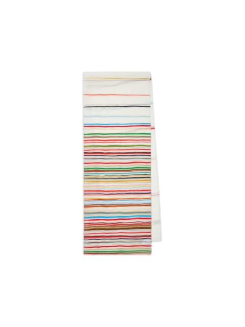 Paul Smith Painted Stripe silk scarf
