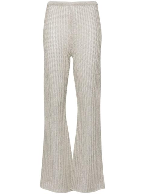 forte_forte crochet-knit palazzo trousers