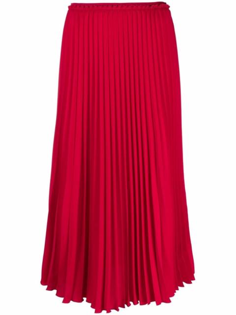 REDValentino pleated midi skirt