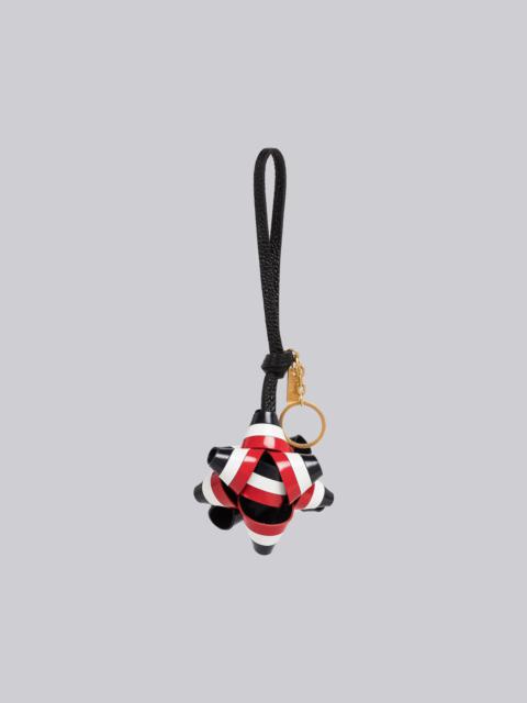 Thom Browne Calf Leather Gift Bow Key Ring