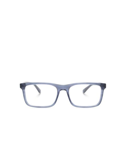 logo-print rectangle-frame glasses