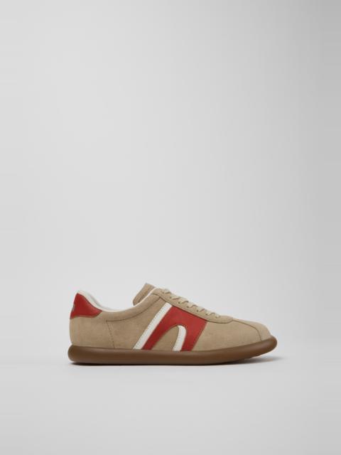CAMPER Pelotas Soller Multicolor Suede and Leather Sneakers for Women.