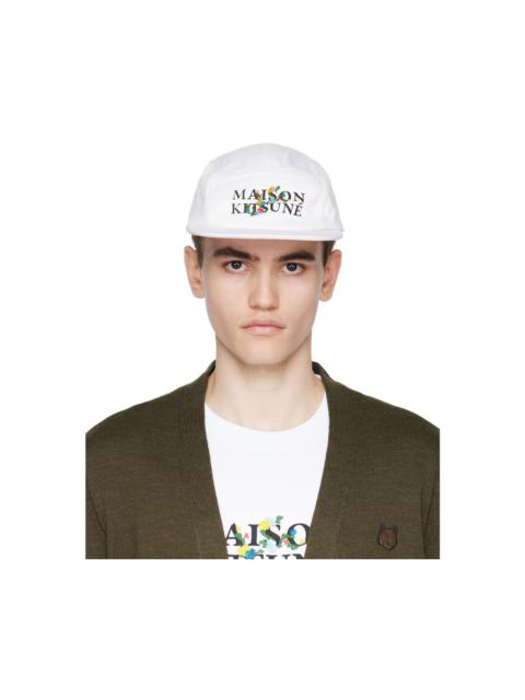 Maison Kitsuné White Flowers Cap