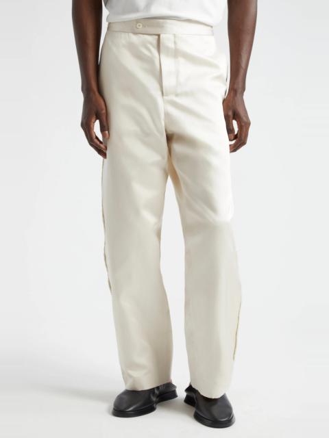 Roping Silk Twill Tuxedo Trousers