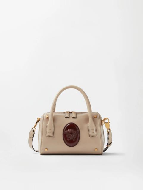 VERSACE Roomy Small Leather Boston Bag