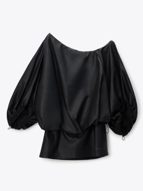 Alexander Wang GATHERED OFF SHOULDER MINI DRESS