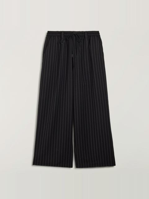Y-3 Y-3 SPORT UNIFORM PINSTRIPE TRACK PANTS
