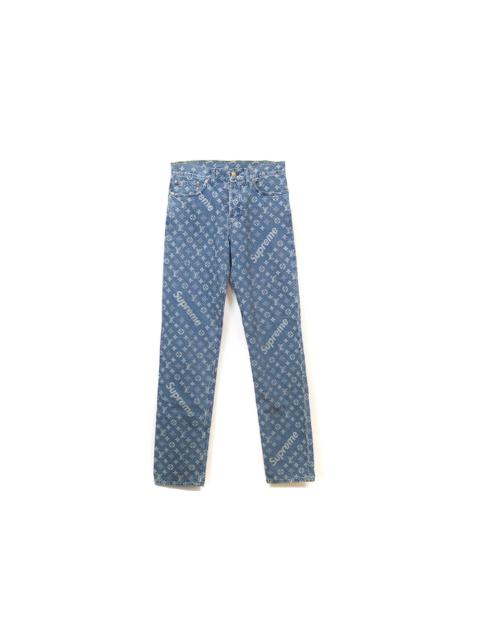 Supreme Supreme x Louis Vuitton Jacquard Denim 5-Pocket Jean Blue